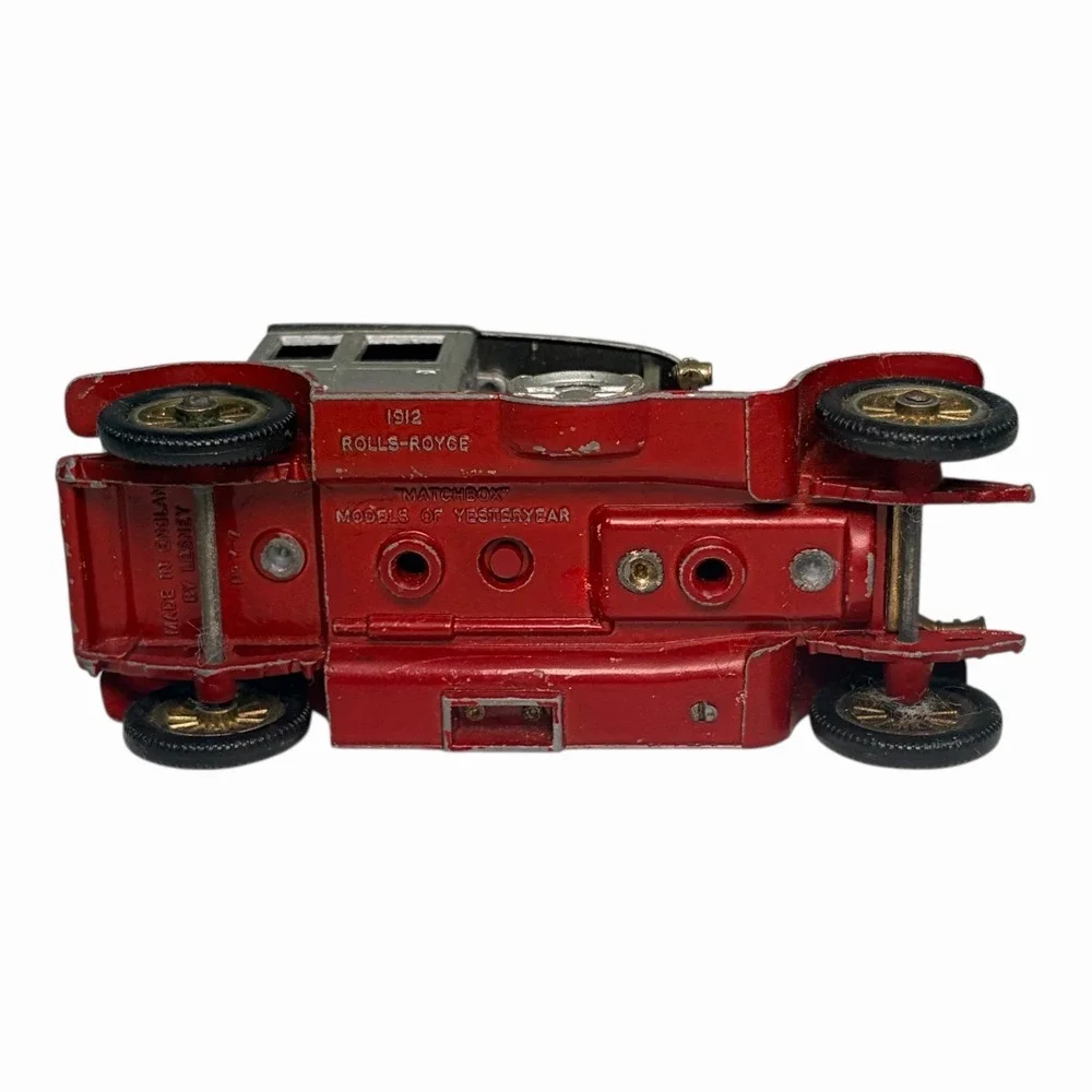 Matchbox Rolls-Royce Car Y-7 Models of Yesteryear 1912 Silver & Red Diecast